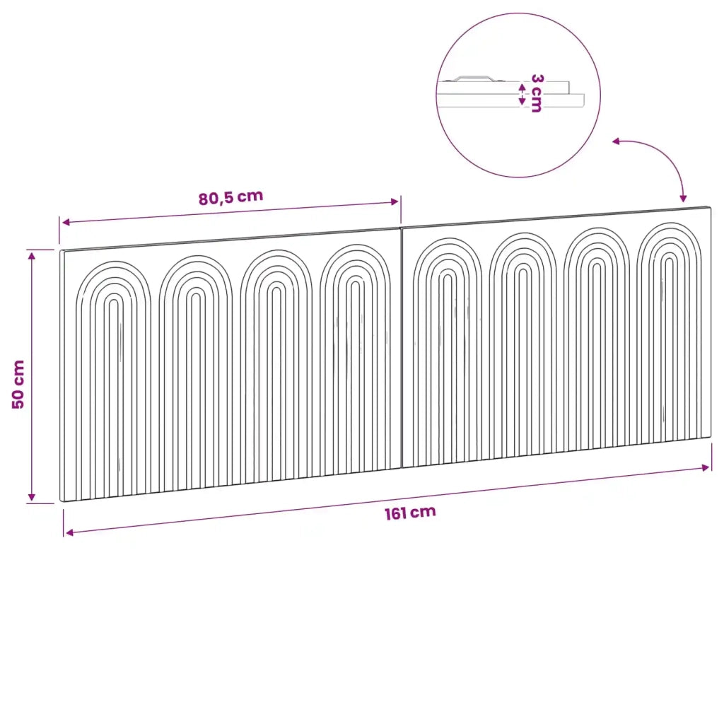 Testiera da Muro ALKMAAR Bianco Legno ingegnerizzato 896285