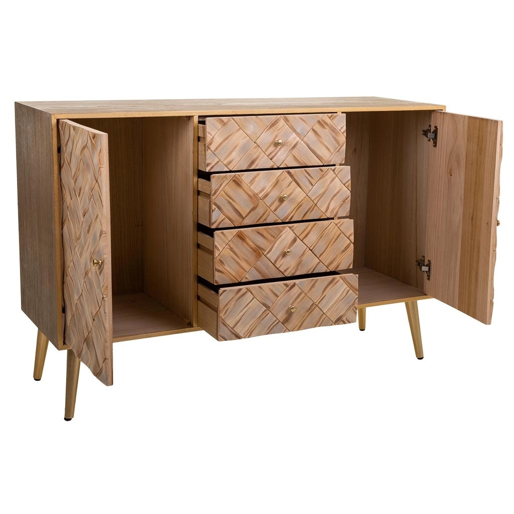 Credenza in legno marrone 120x40,5x81h