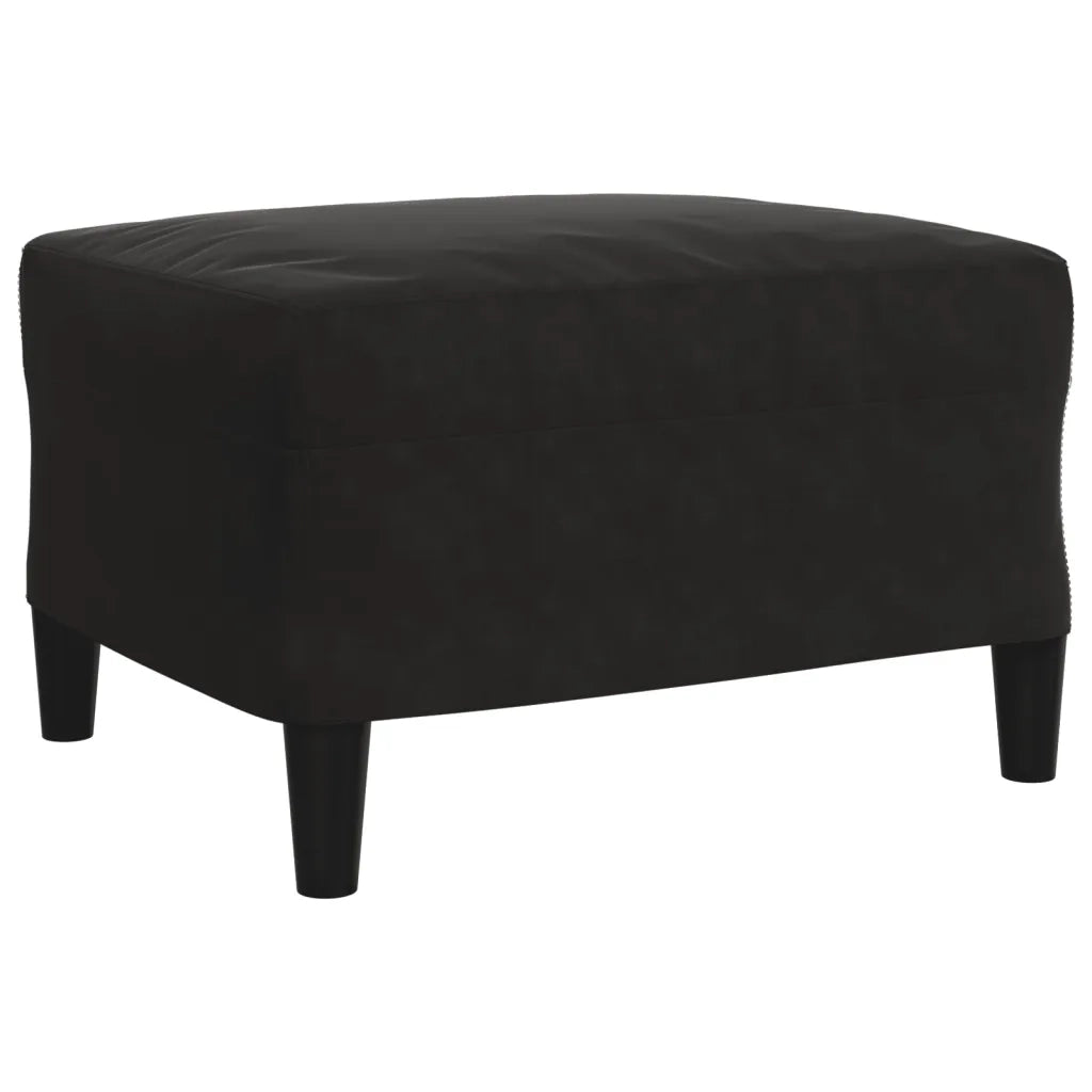 Set di Divani 4 pz con Cuscini e Rinforzi Nero in Velluto 3278386