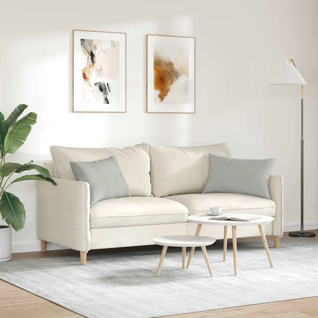 Cuscini da Divano 2 pcs Grigio chiaro 60 x 40 cm Tessuto 42013683