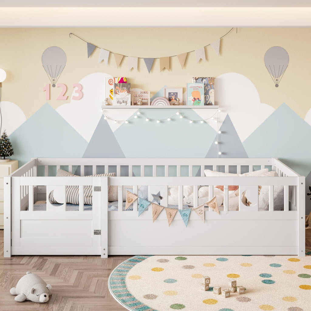 Letto Singolo per Bambini con Sponde ¨C MINIMAL ¨C Bianco, 90x190