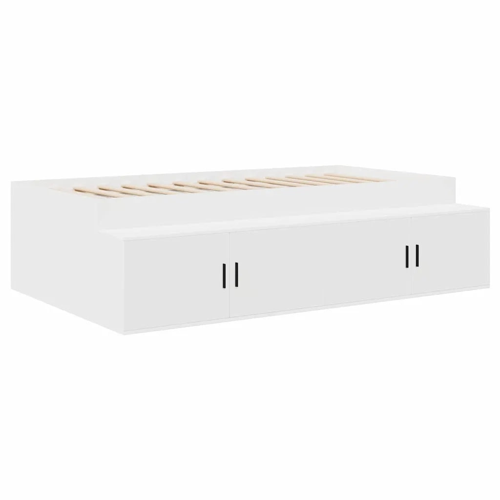 Struttura del letto Bianco 100 x 200 cm Legno multistrato 3335181