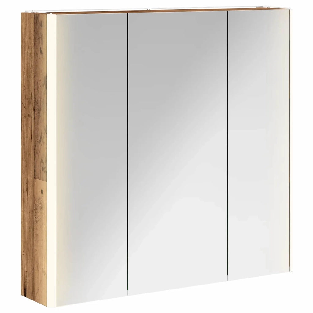 Mobiletto per specchio da bagno con lo scaffale Legno vecchio 889261