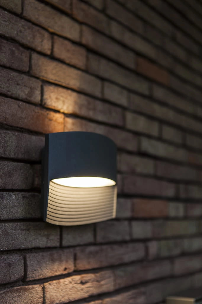 Applique esterna LED LOTUS antracite 11W IP54 Lutec