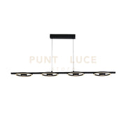 Lampada a sospensione a LED Space 4Lt, metallo nero