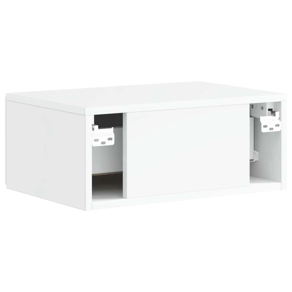 Mobiletto da notte a muro 2 pcs Bianco Lucido 49 x 34,5 x 20 cm 899134