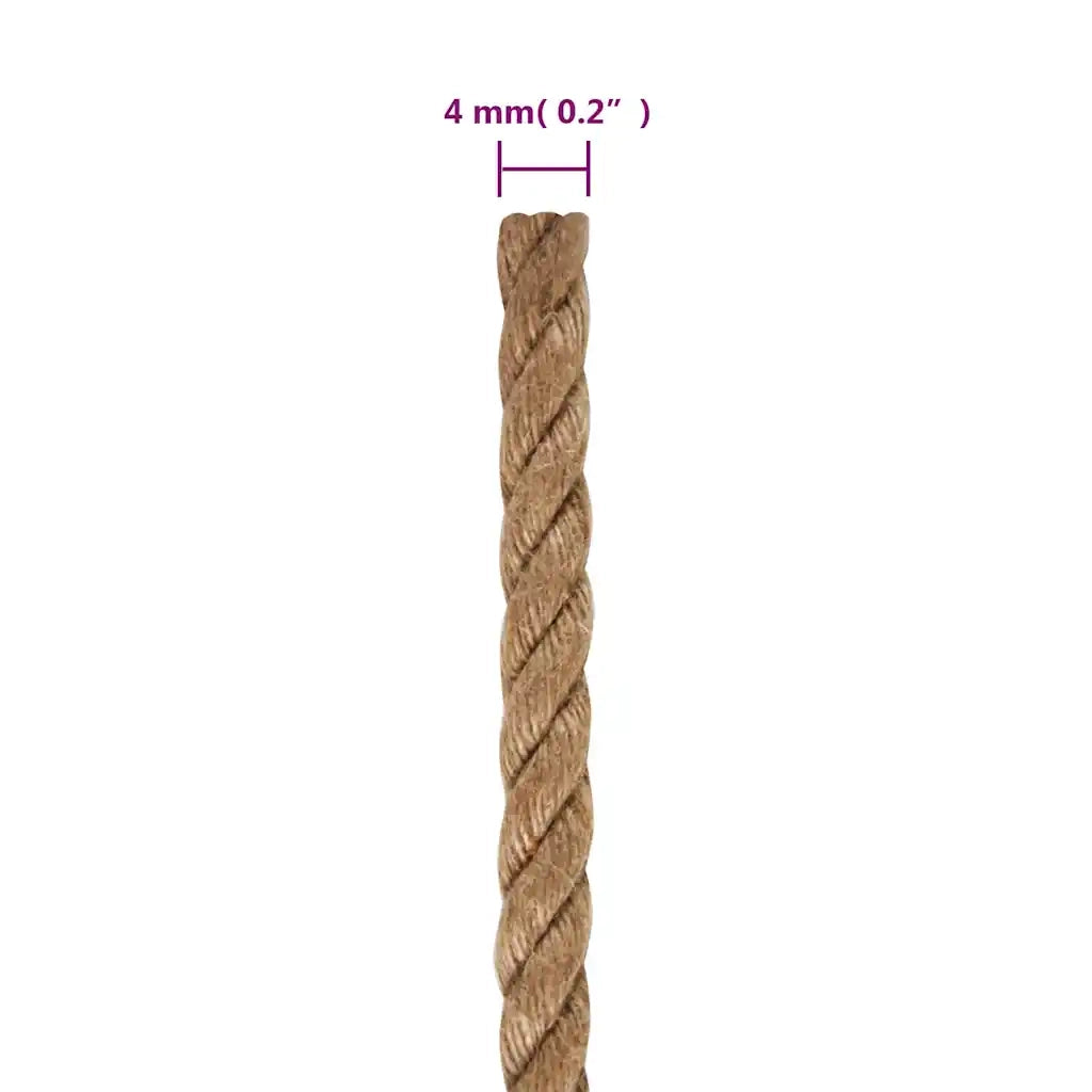 Corda | Fune in Juta Lunga 100 m Spessa 4 mm