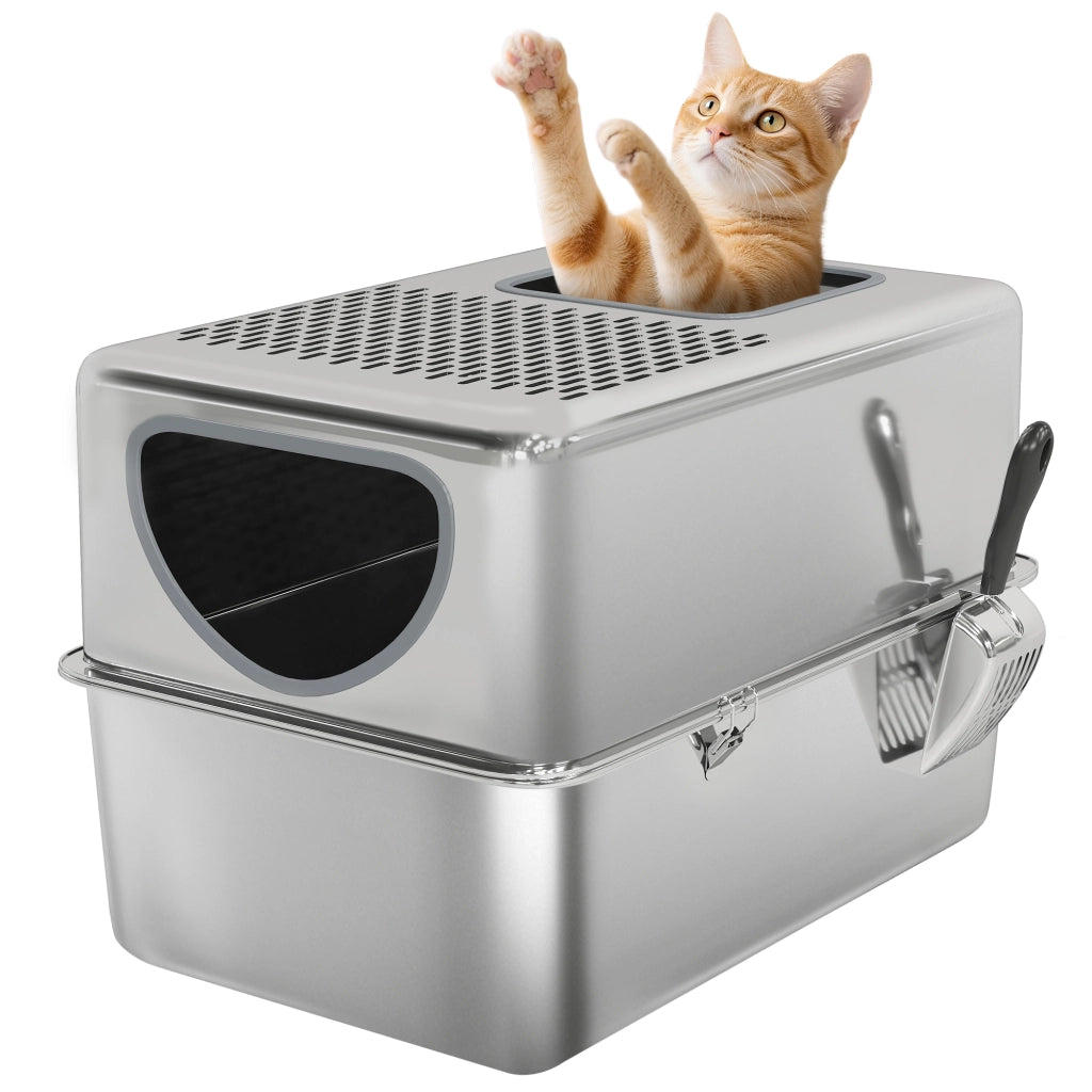 Arenero per Gatti ¨C Minimal ¨C Acciaio Inox XL