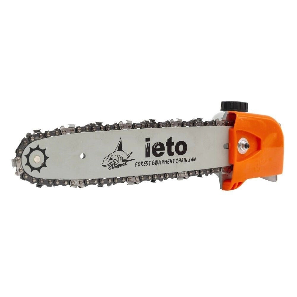 Trade Shop - Kit Adattatore Da Decespugliatore A Motosega Sega A Catena 12" 9 Denti Tubo 26mm -