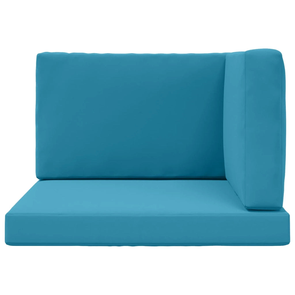 Cuscino per divano da esterno 3 pcs Blu Reale Poliestere 900873