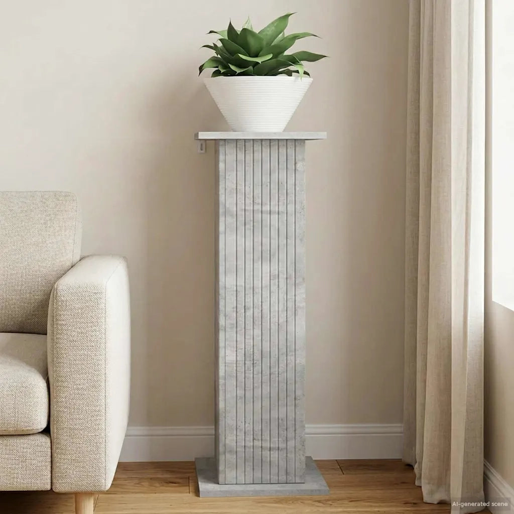 Supporto per piante Grigio Cemento 30,5 x 30 x 80,5 cm 899768