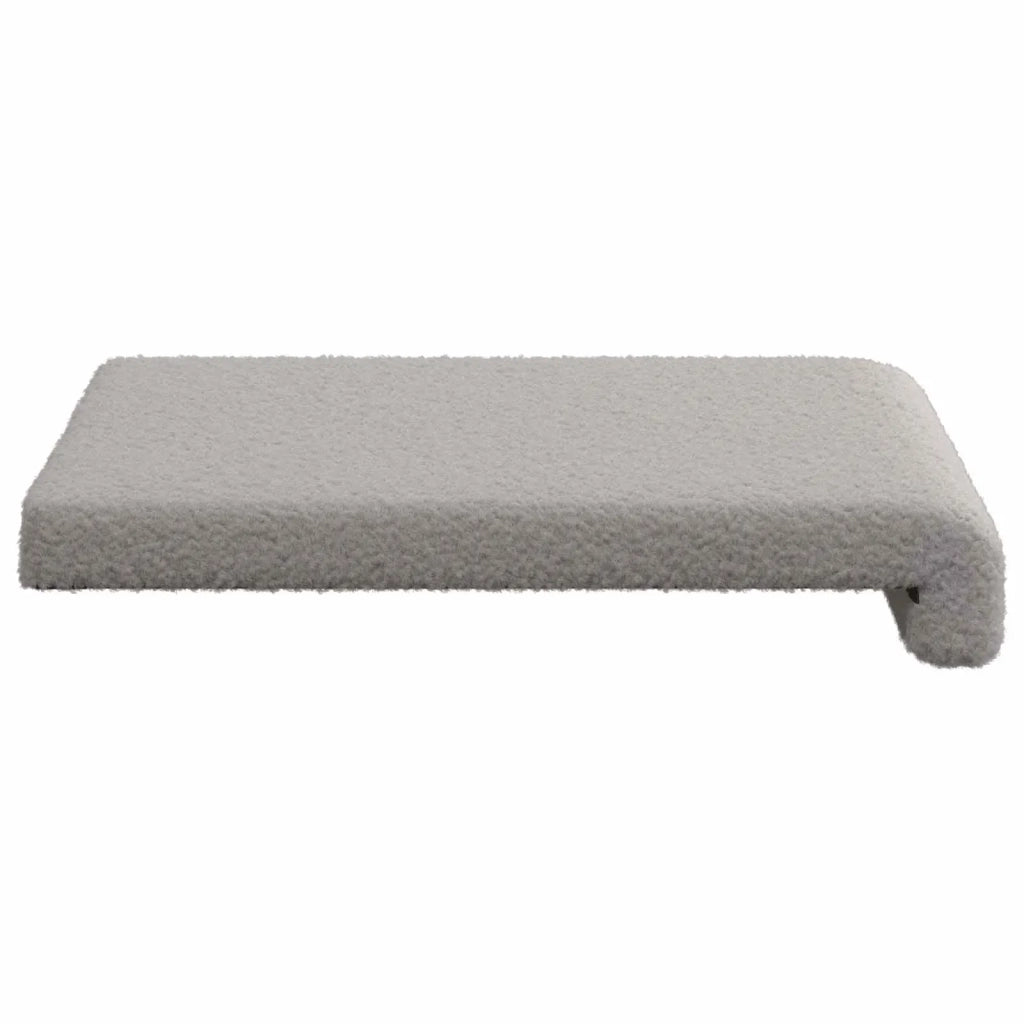 Cuscino per panchina 2 pcs Tessuto Sherpa Grigio Chiaro 42043072