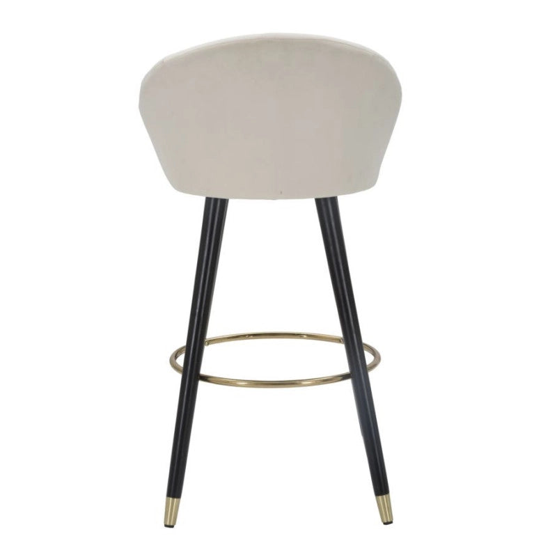 Sgabello Bar Prague Crema cm 55x56x104