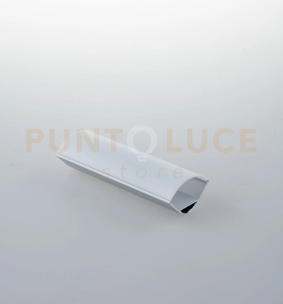 PROFILO IONIK ALLUMINIO DIFFUSORE ELLITTICO CON TAPPI E STAFFETTE INCLUSI 200X2,97X2,97CM