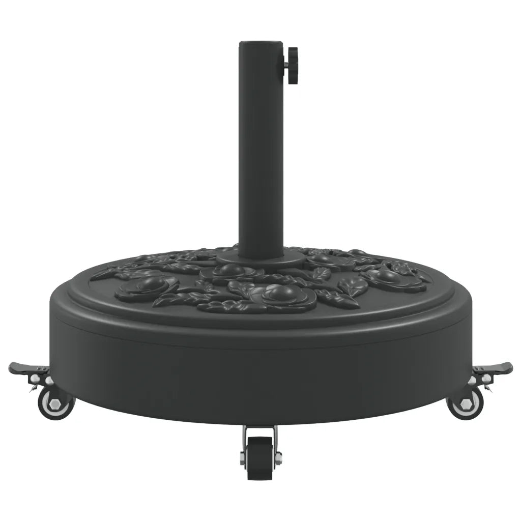Base per Ombrellone con Ruote per Pali Ø38/48 mm 27 kg Rotonda 4007973