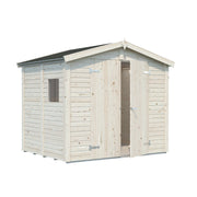 Casetta da giardino in legno 243x190 cm pannelli spessore 16 mm con pavimento e finestra - Esterni da Vivere