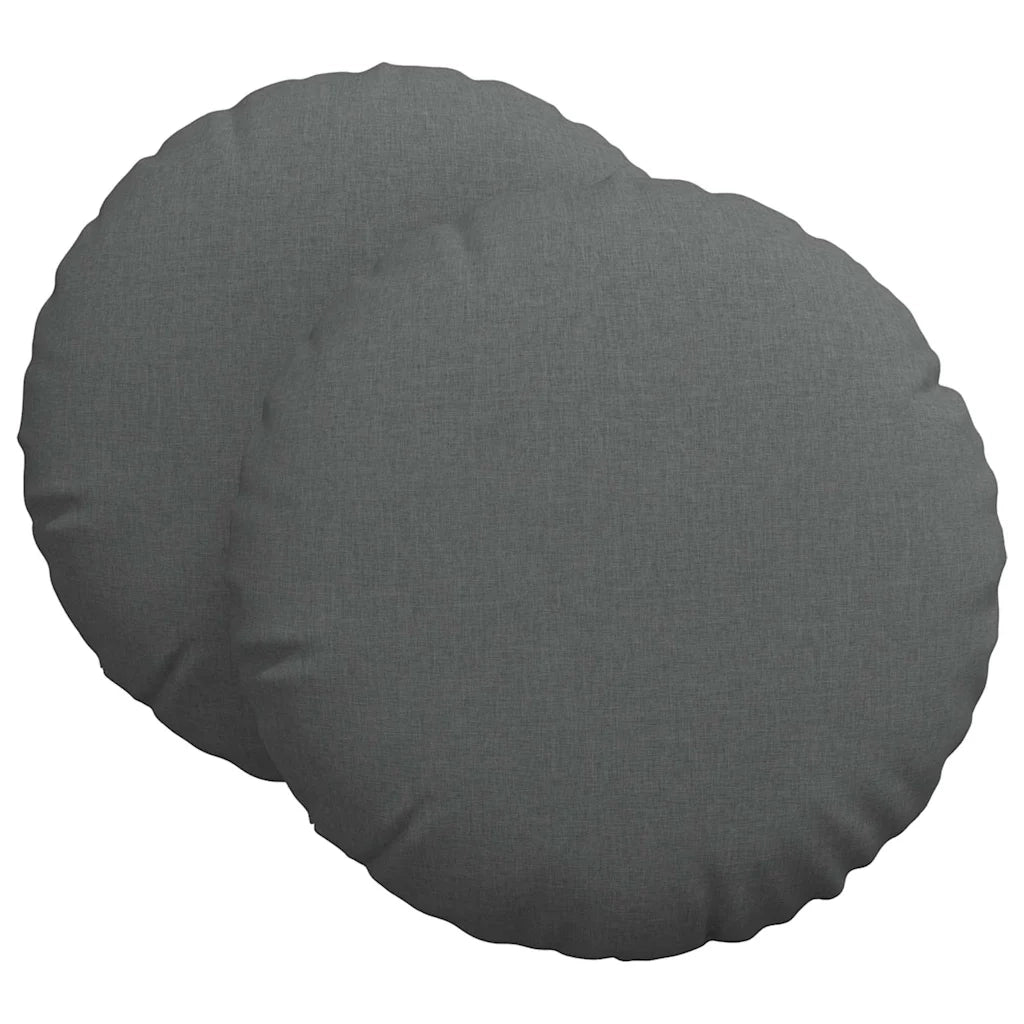 Cuscini per Seduta 2 pz | Cuscini per sedie Grigio scuro ?80 x 29 cm Tessuto