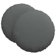 Cuscini per Seduta 2 pz | Cuscini per sedie Grigio scuro ?80 x 29 cm Tessuto