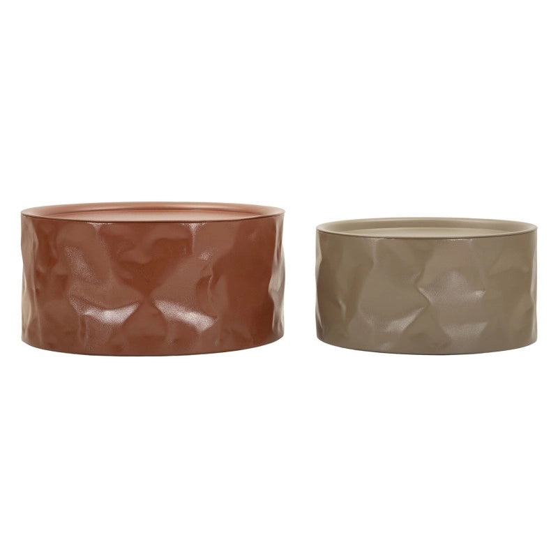 Tavolini Da Caffe' Norimberga Coppia cm ø 62x30-51x26