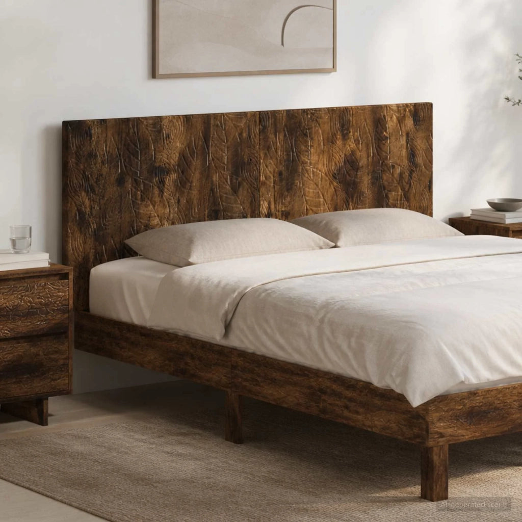 Testiera da Muro DELFT Rovere Fumo Legno ingegnerizzato 897190
