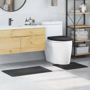 Set di tappetini antiscivolo per il bagno 3 pcs Grigio scuro PP 4019864