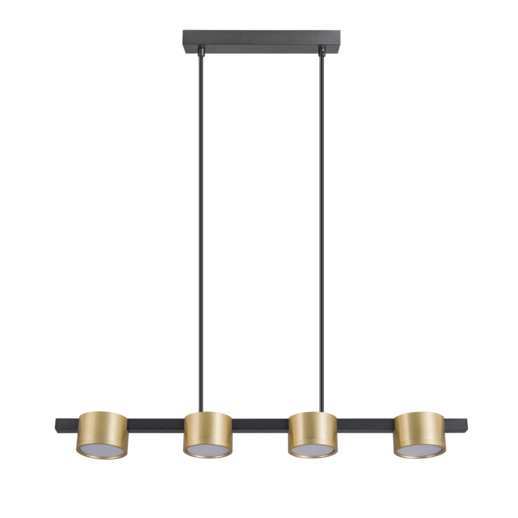 Lampada sospensione MIRELLA 4 spot oro/nero GX53 Polux