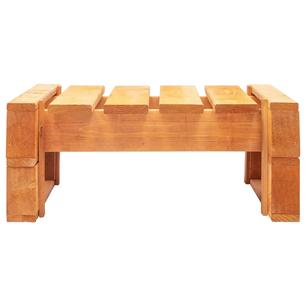 Ottomana da Giardino Pallet in Legno ambra 45764
