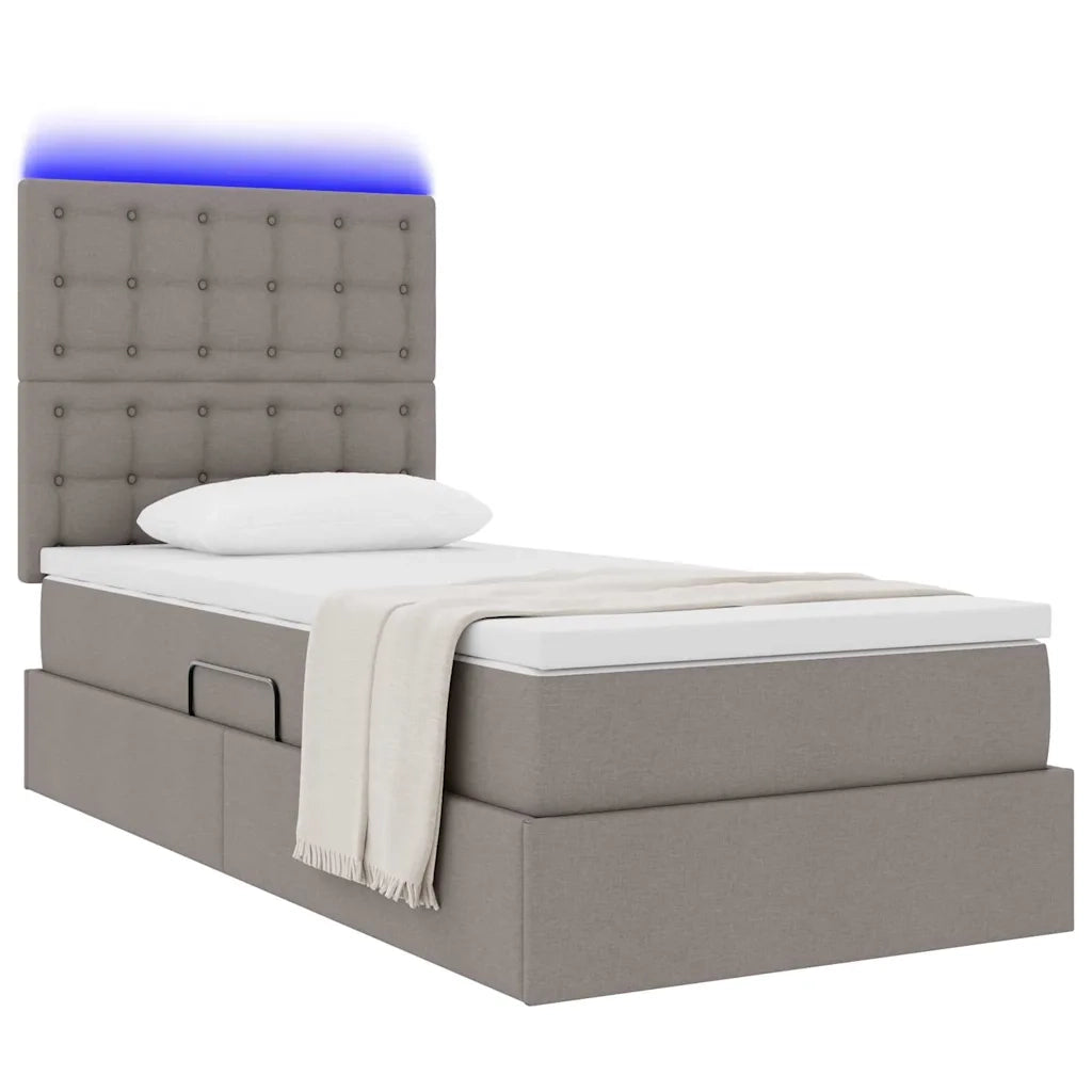 Letto con contenitore e LED Talpa 100 x 200 cm Poliestere