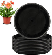 Sostegno per vaso in plastica 10 pezzi 15 cm di diametro per vasi fiori piatti di servizio per piante per interni ed esterni nero