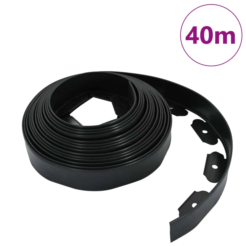 Bordure per prato Nero 4000 x 4 x 5 cm Plastica 42029837