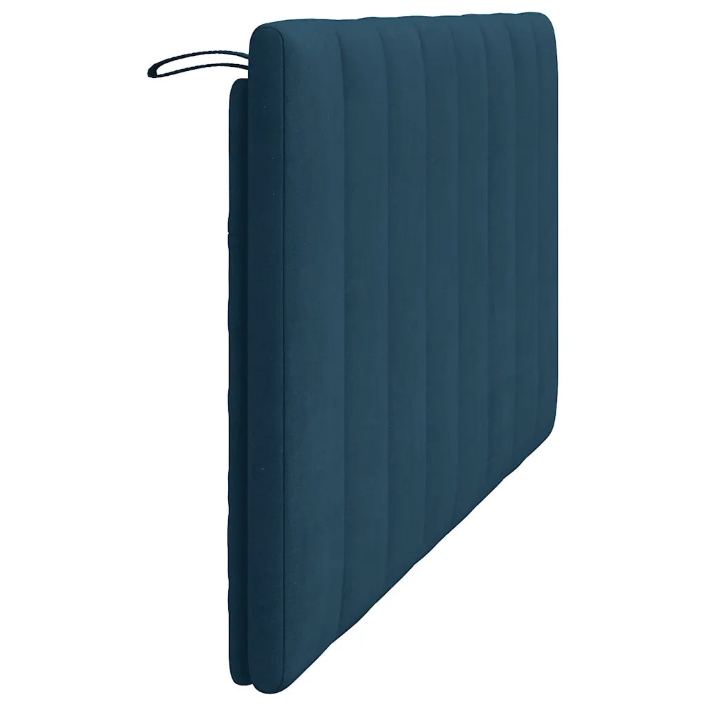Cuscino Testiera Hanko Blu 160 cm in Velluto 374679