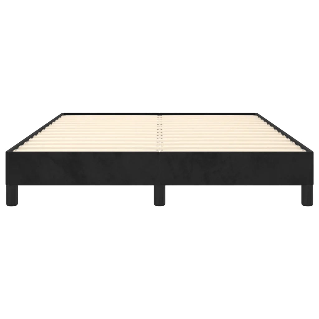 Giroletto senza Materasso Nero 140x190 cm in Velluto 346972