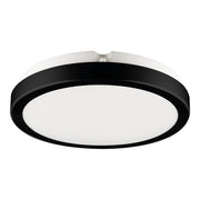 Plafoniera LED rotonda 22cm 18W nero/bianco IP65 Vera