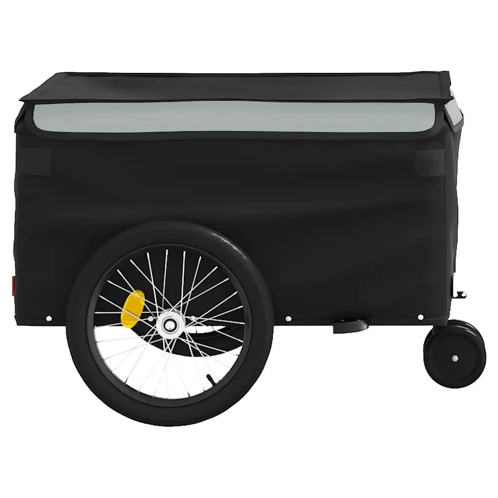Rimorchio da Bici Nero e Grigio 30 kg in Ferro 94098