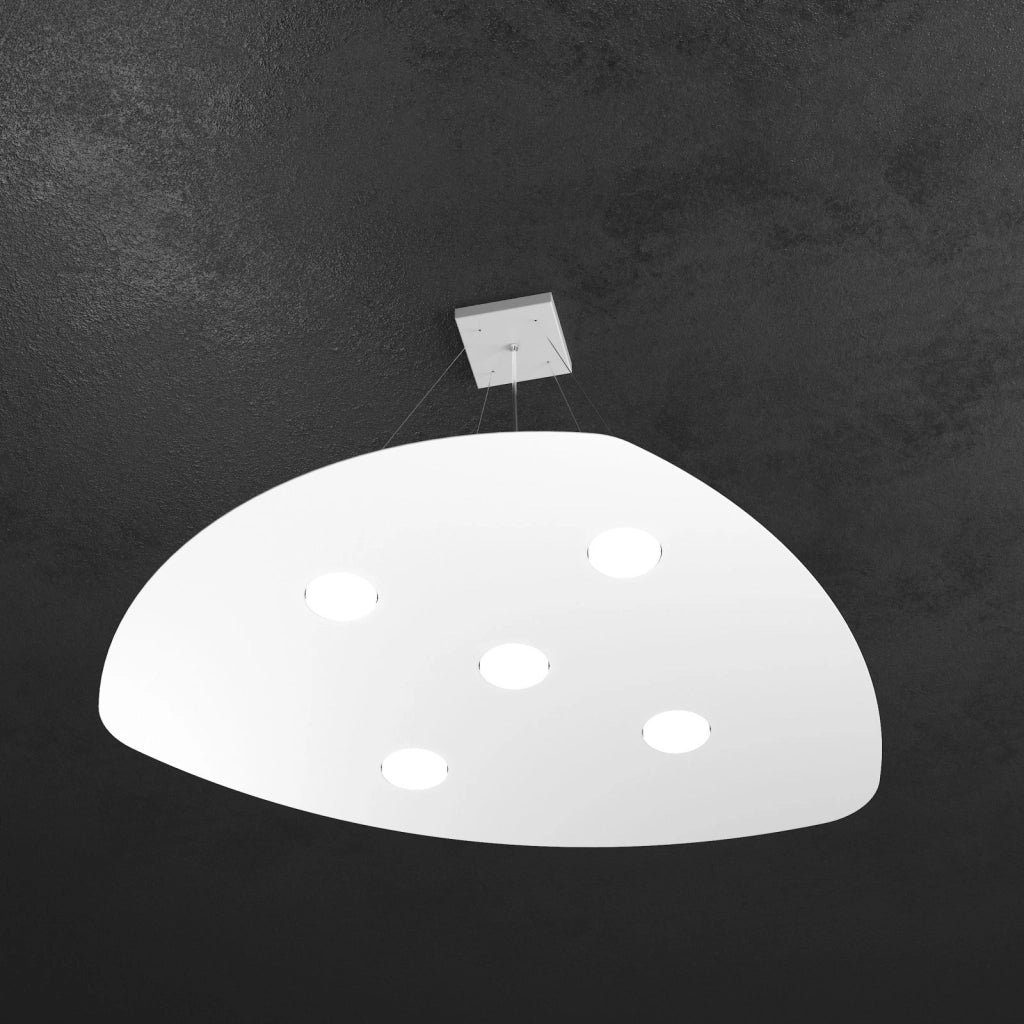 SHAPE SOSPENSIONE 5 LUCI BIANCO 1143-S5-BI