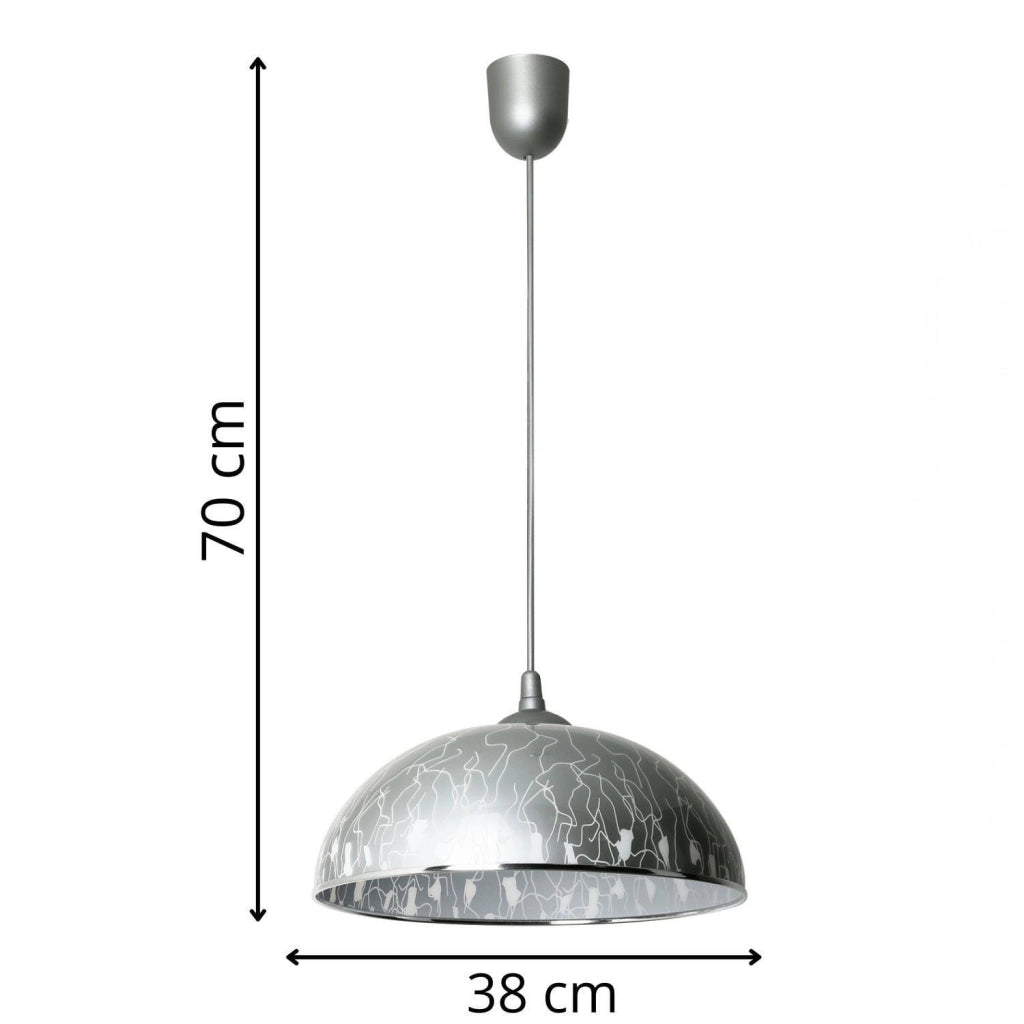 Lampada a sospensione Lampex Anja Ø38 bianca E27 in PVC
