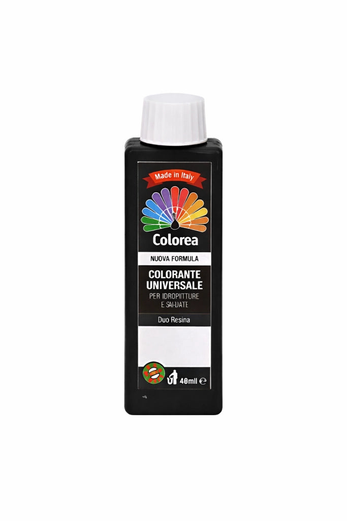 COLORANTE UNIVERSALE 'COLOREA' ml. 20 - N.404 nero- 12 pezzi  - COLOREA