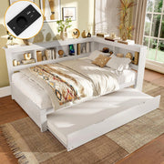 Divano letto 140x200cm?- Xylo - gigogne USB bianco