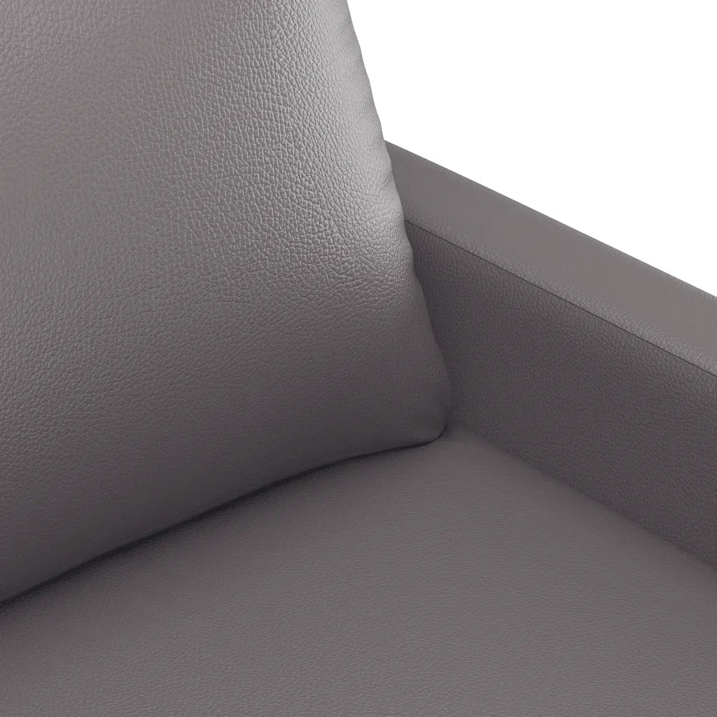 Set di Divani 3 pz con Cuscini Grigio in Similpelle 3201425