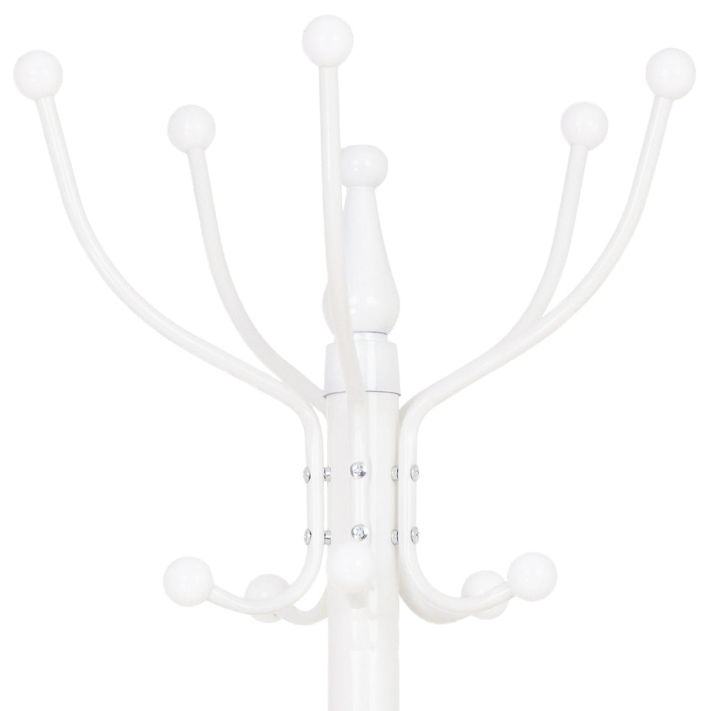 Perchero de metal blanco 176h cm