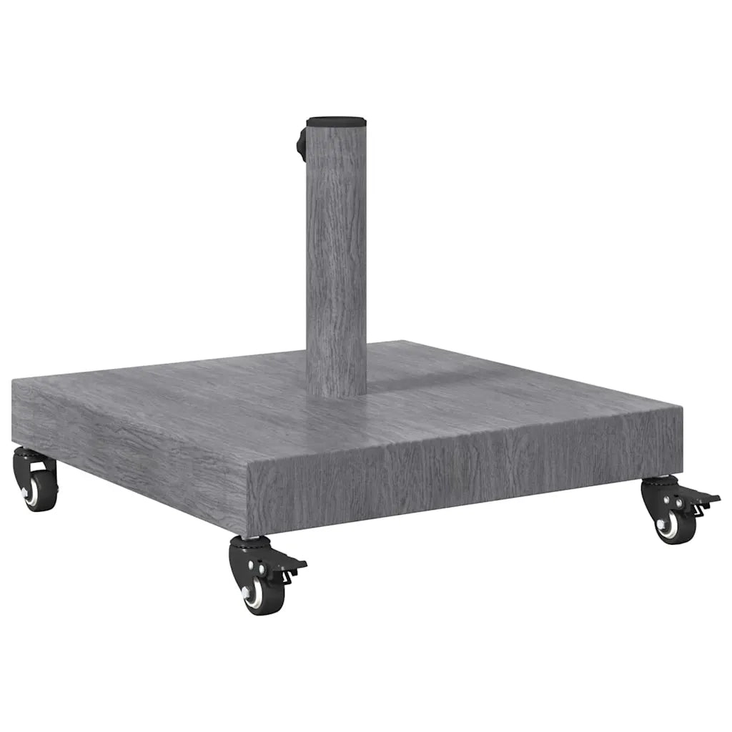 Base per Ombrello da Esterno Aspetto legno grigio scuro