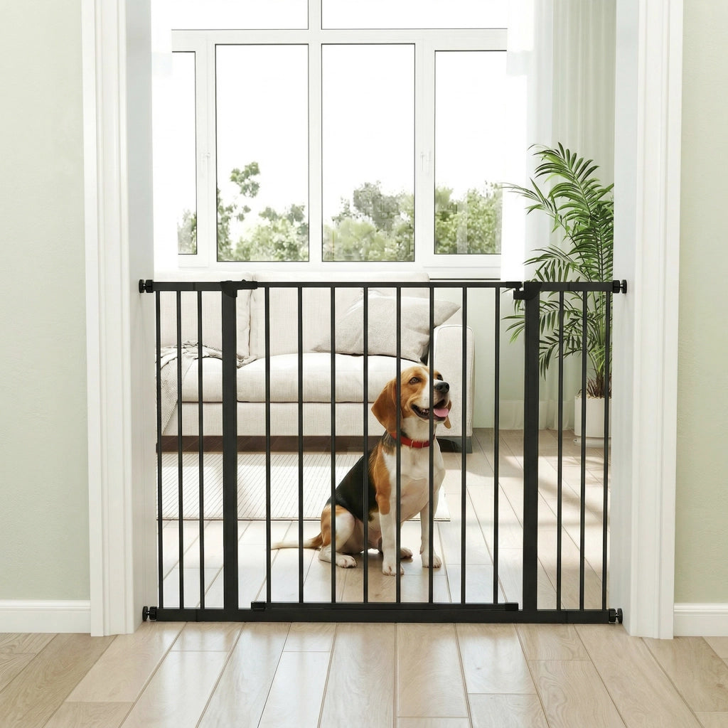 Cancelletto Estensibile per Cani ¨C Minimal ¨C Nero 76 cm