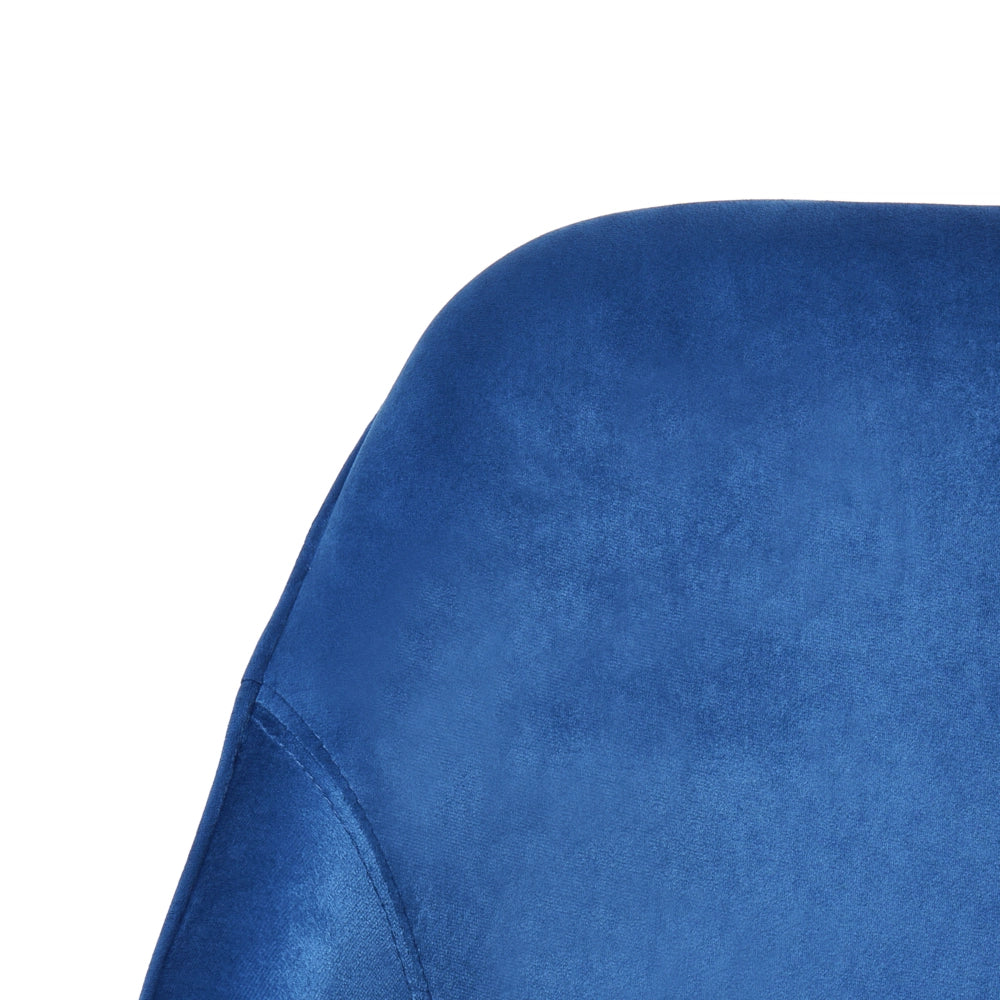 Sedia da ufficio in velluto blu marino Arredamento da ufficio elegante