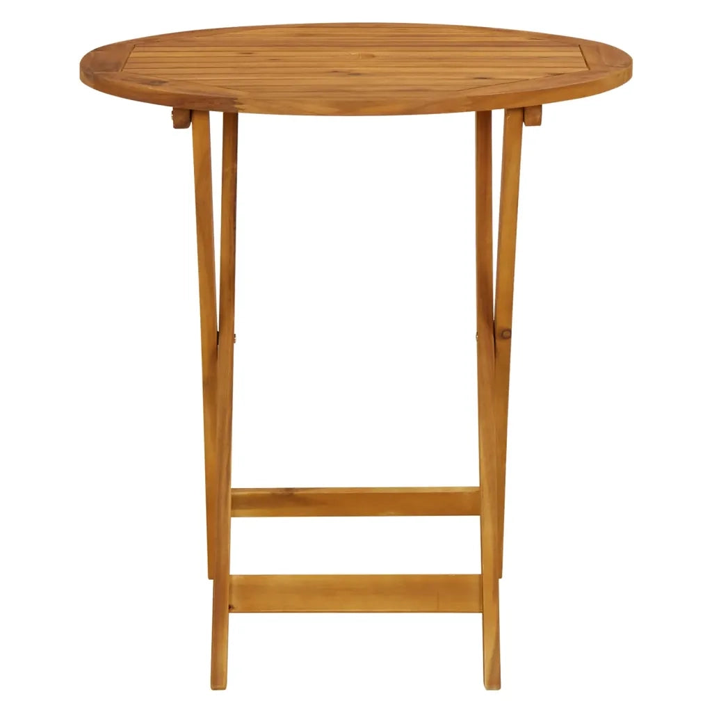Set da Bistrot 3pz Grigio in Polipropilene e Legno Massello
