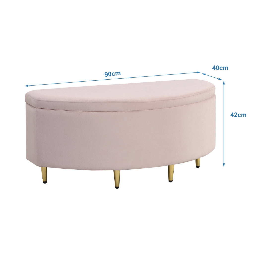 letto imbottito velluto rosa 90 x 200 cm