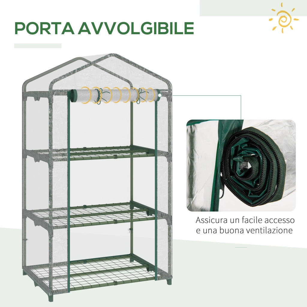 Mini Serra ¨C Minimal ¨C Plastica Trasparente Acciaio 69x49x125cm