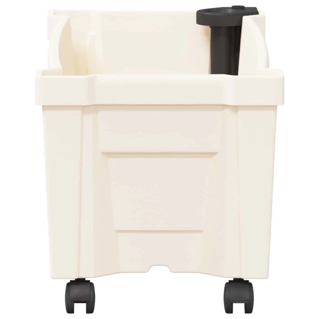 Vaso Calypso con Ruote Bianco 79 x 35 x 33 cm PP 42041719