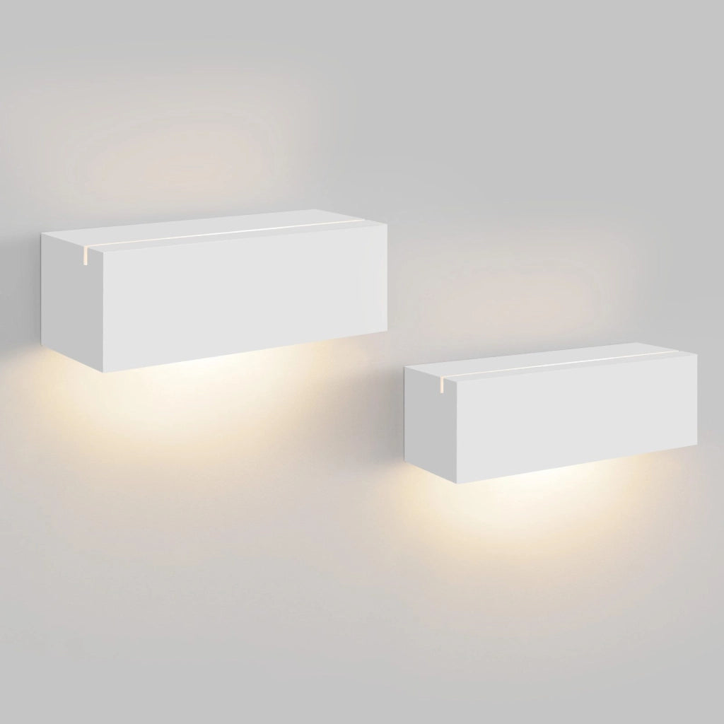 ZMH Applique G9 Lampada in gesso bianco per camera da letto corridoio scale