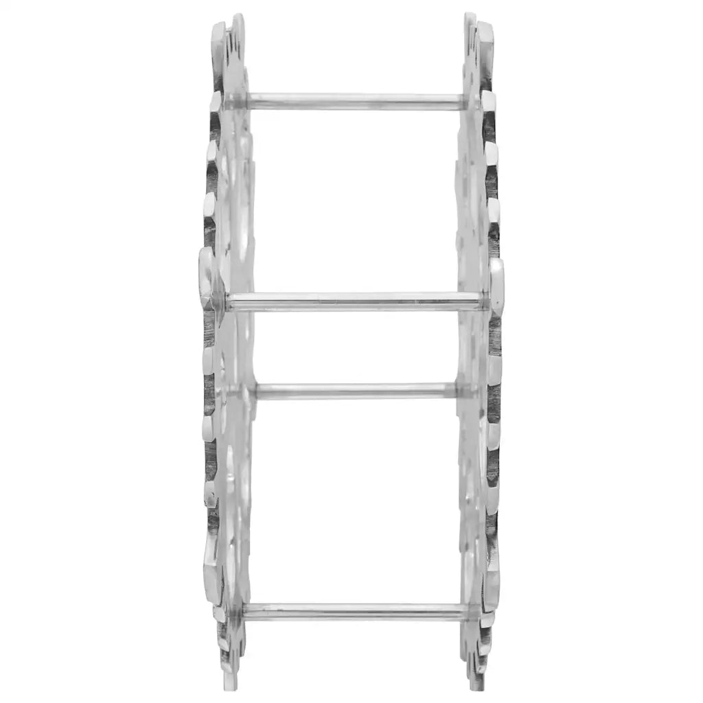 Portabottiglie Argento 39 x 14 x 39 cm Alluminio 42000152