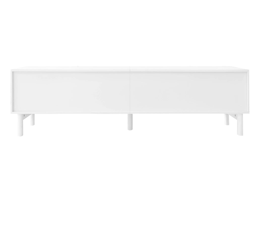 Lowboard bianco in MDF e truciolare lungo 169 cm